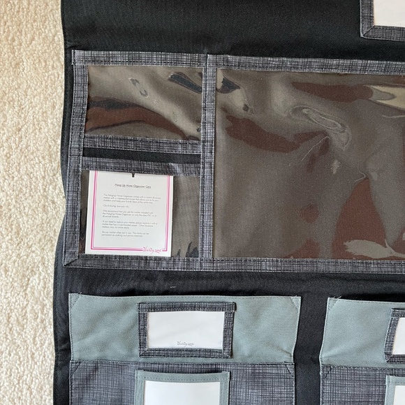 Thirty-One Hang Up Home Organizer, Wall Organizer, in black, RETIRED - Picture 2 of 6